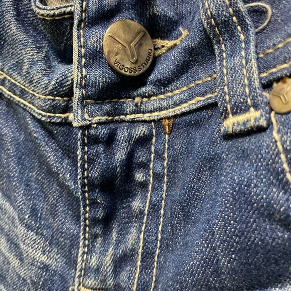 Vigoss Studio Size 0 25 Jeans Girls Womens Boot Cut Jeans Medium Wash low rise - Picture 7 of 11